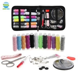Mini noción de costura del kit de costura de viaje para emergencias de viaje en el hogar con hilo de tijera de buena calidad
