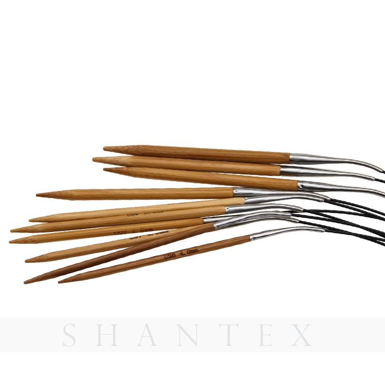 Durable en uso Venta al por mayor de bricolaje circular de madera circular de bambú agujas de tejer conjuntos para hilados de tejer a mano