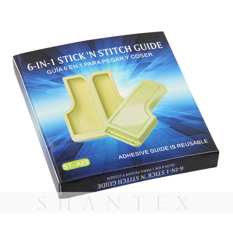 Accesorios de costura Guía de puntada Stick'n 6-en-1 perfecta para manualidades de aguja Guía de puntada de máquina de coser