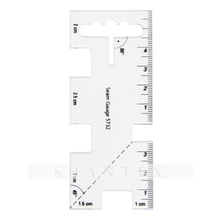 Medidor de costura de plástico métrico de lujo y regla de herramientas de costura de patchwork